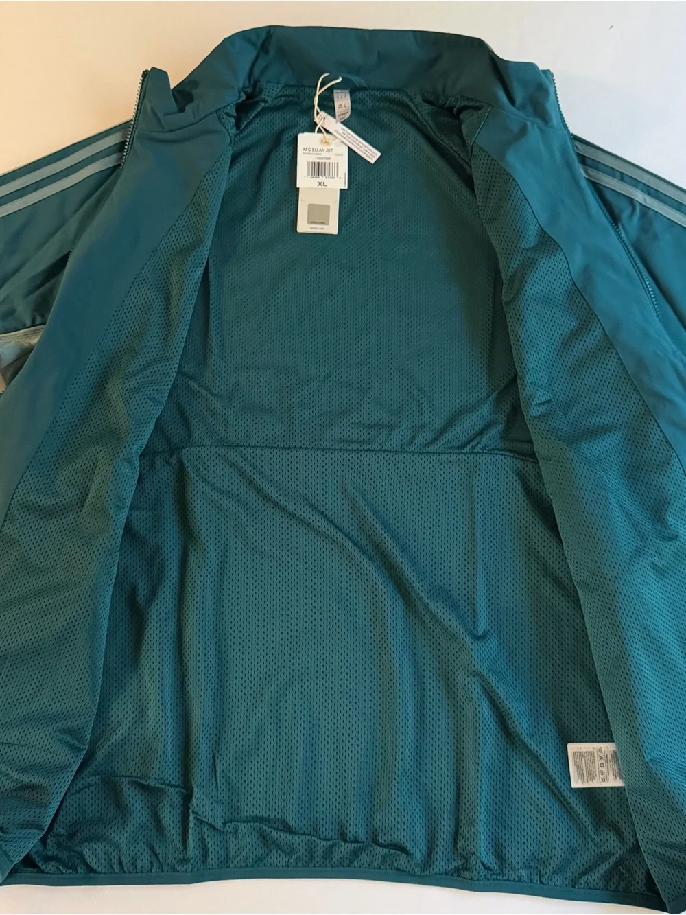 Arsenal Adidas Anthem Jacket Men XL Woven Retro Logo Soccer 23/24 Full Zip